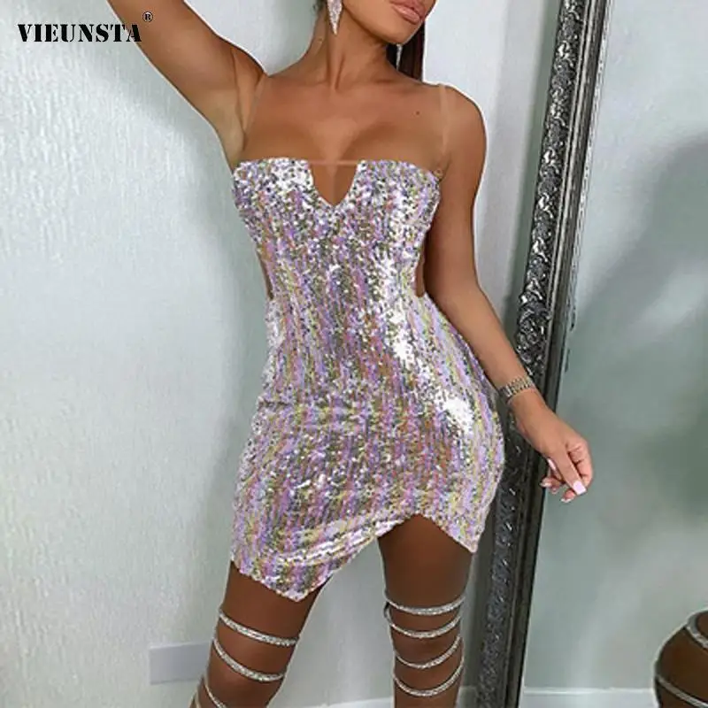 Женское Короткое платье-карандаш без бретелек, с блестками
Женское Короткое платье-карандаш без бретелек, с блестками