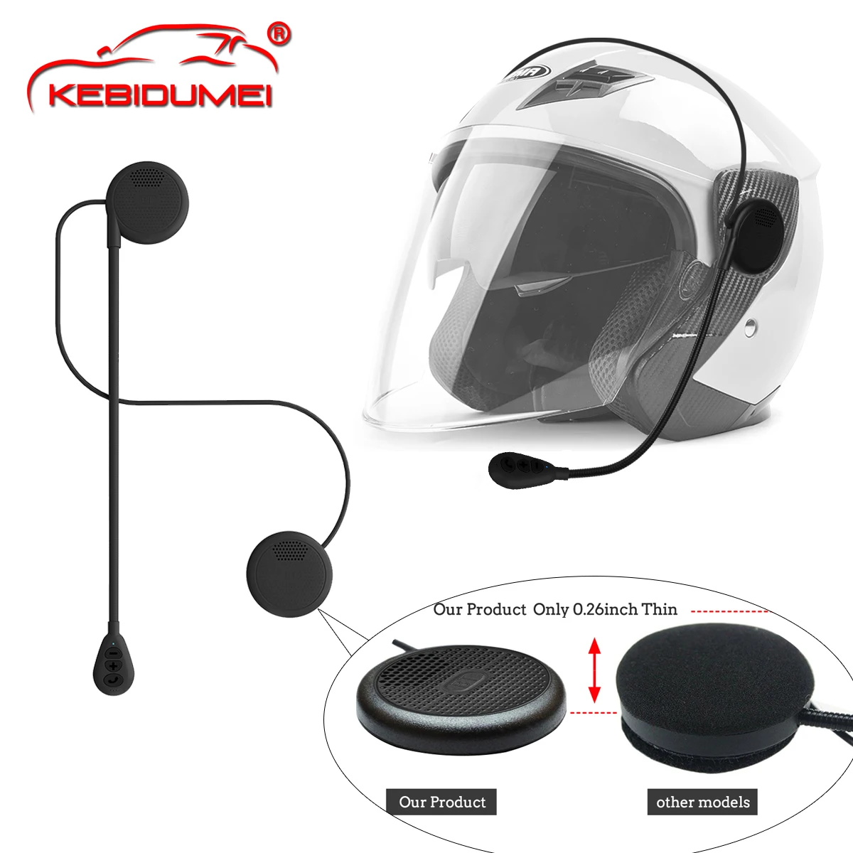 Bluetooth-гарнитура Kebidumei для шлема, Bt 5,0, мотоциклетные стереонаушники для режима «свободные руки», беспроводные наушники с музыкальным mp3-плеер...
Bluetooth-гарнитура Kebidumei для шлема, Bt 5,0, мотоциклетные стереонаушники для режима «свободные руки», беспроводные наушники с музыкальным mp3-плеер...