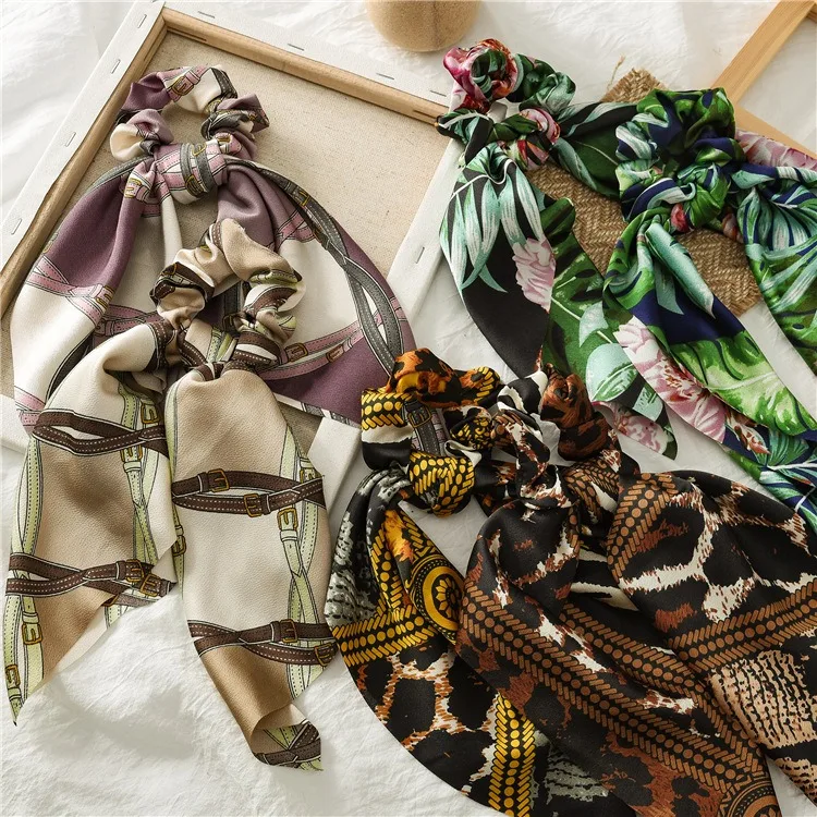 Bohemia Floral Print Hair Scarf Elastic Hair Bands For Women Vintage Hairband Bow Hair Rubber Ropes Scrunchie Girls Hair Ties 
Bohemia Floral Print Hair Scarf Elastic Hair Bands For Women Vintage Hairband Bow Hair Rubber Ropes Scrunchie Girls Hair Ties