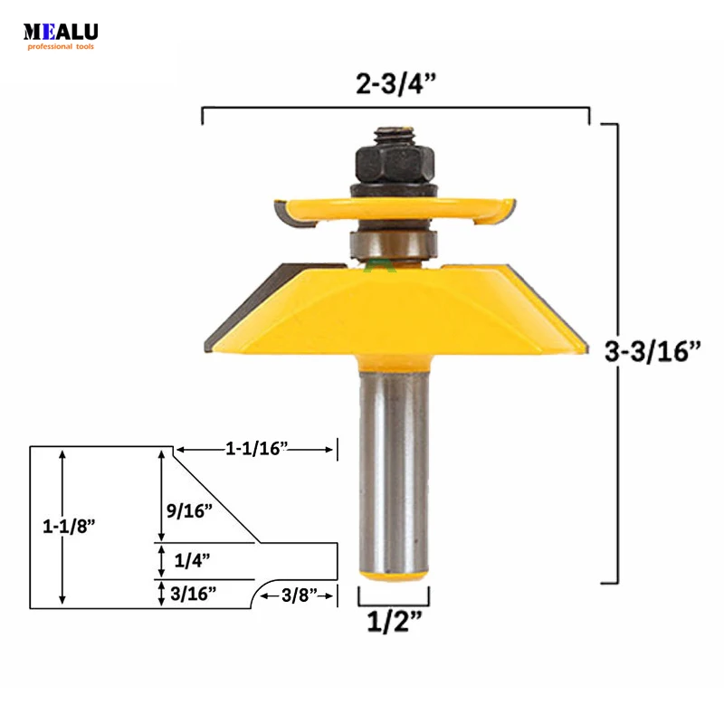1 шт. 1/2 хвостовик фрезерный станок для резьбы по дереву поднятый Панель для вырезания гребней и Backcutter фаски Фрезы s-образный Деревообработка 
1 шт. 1/2 хвостовик фрезерный станок для резьбы по дереву поднятый Панель для вырезания гребней и Backcutter фаски Фрезы s-образный Деревообработка