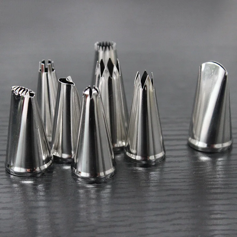 24 304 stainless steel mouthpiece set butter DIY cake grinder Baker decorating bag | Дом и сад
