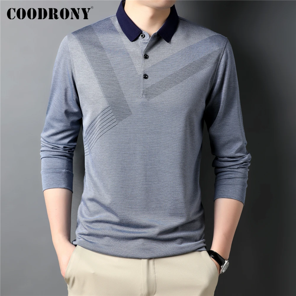COODRONY Brand Striped Turn-Down Collar T Shirt Men Clothing Spring Autumn New Arrival Classic High Quality Tshirts Male Z5024
COODRONY Brand Striped Turn-Down Collar T Shirt Men Clothing Spring Autumn New Arrival Classic High Quality Tshirts Male Z5024