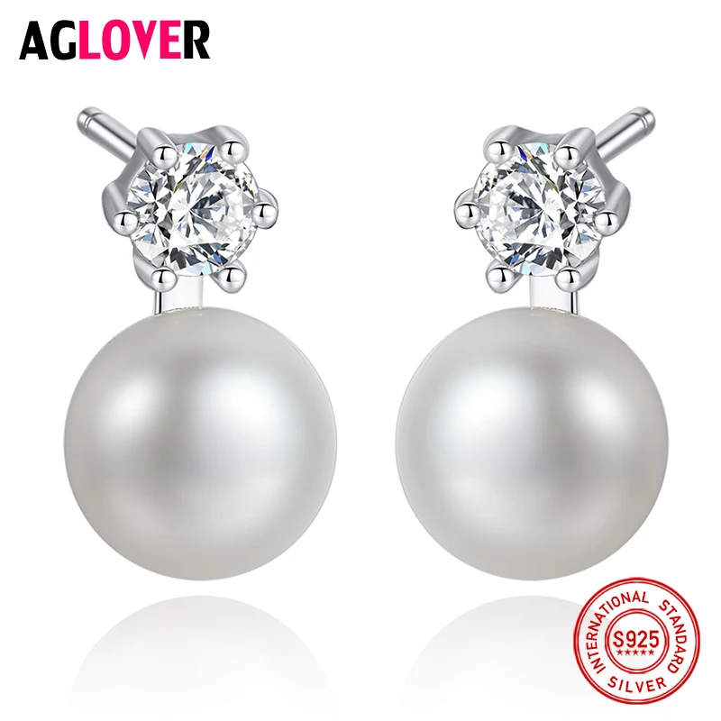 AGLOVER Pearl Earrings For Women 925 Silver Stud Earrings Genuine Natural Freshwater Pearl Fine Jewelry Purple Pink Black 
AGLOVER Pearl Earrings For Women 925 Silver Stud Earrings Genuine Natural Freshwater Pearl Fine Jewelry Purple Pink Black
