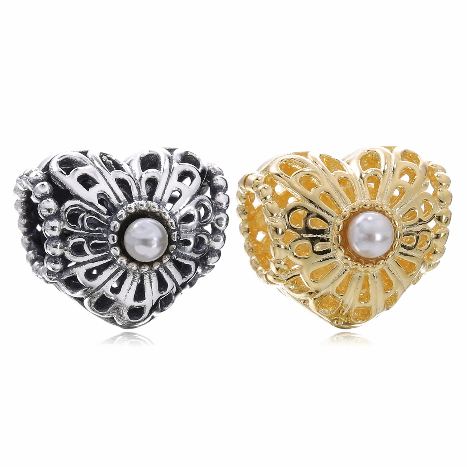 Genuine 925 Sterling Silver Bead Hollow Pearl Love Two Colors Optional Suitable for Original Bracelet DIY Ladies Jewelry
Genuine 925 Sterling Silver Bead Hollow Pearl Love Two Colors Optional Suitable for Original Bracelet DIY Ladies Jewelry