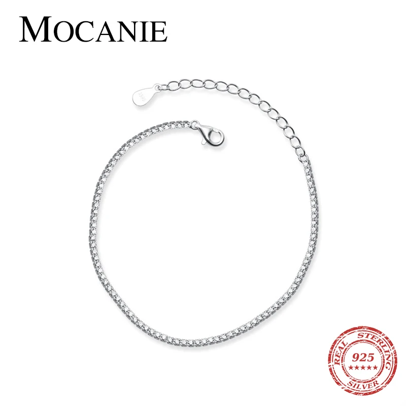 Mocanie Top Sale Real 100% 925 Sterling Silver Twinkling Zircon Strand Chain Bracelet for Women Wedding Engagement Fine Jewelry
Mocanie Top Sale Real 100% 925 Sterling Silver Twinkling Zircon Strand Chain Bracelet for Women Wedding Engagement Fine Jewelry