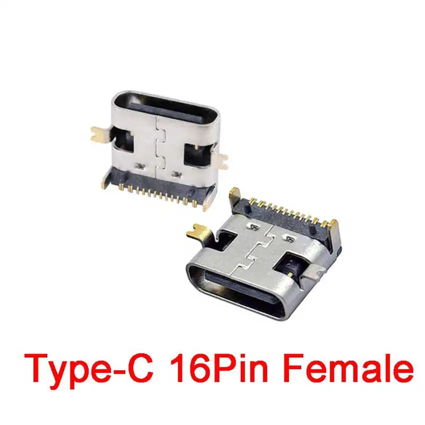 10Pcs/Iot USB 3.1 Type-C 16 Pin Female Socket SMD DIP PCB Connector For PCB Design DIY High Current Fast Charging Micro USB
10Pcs/Iot USB 3.1 Type-C 16 Pin Female Socket SMD DIP PCB Connector For PCB Design DIY High Current Fast Charging Micro USB