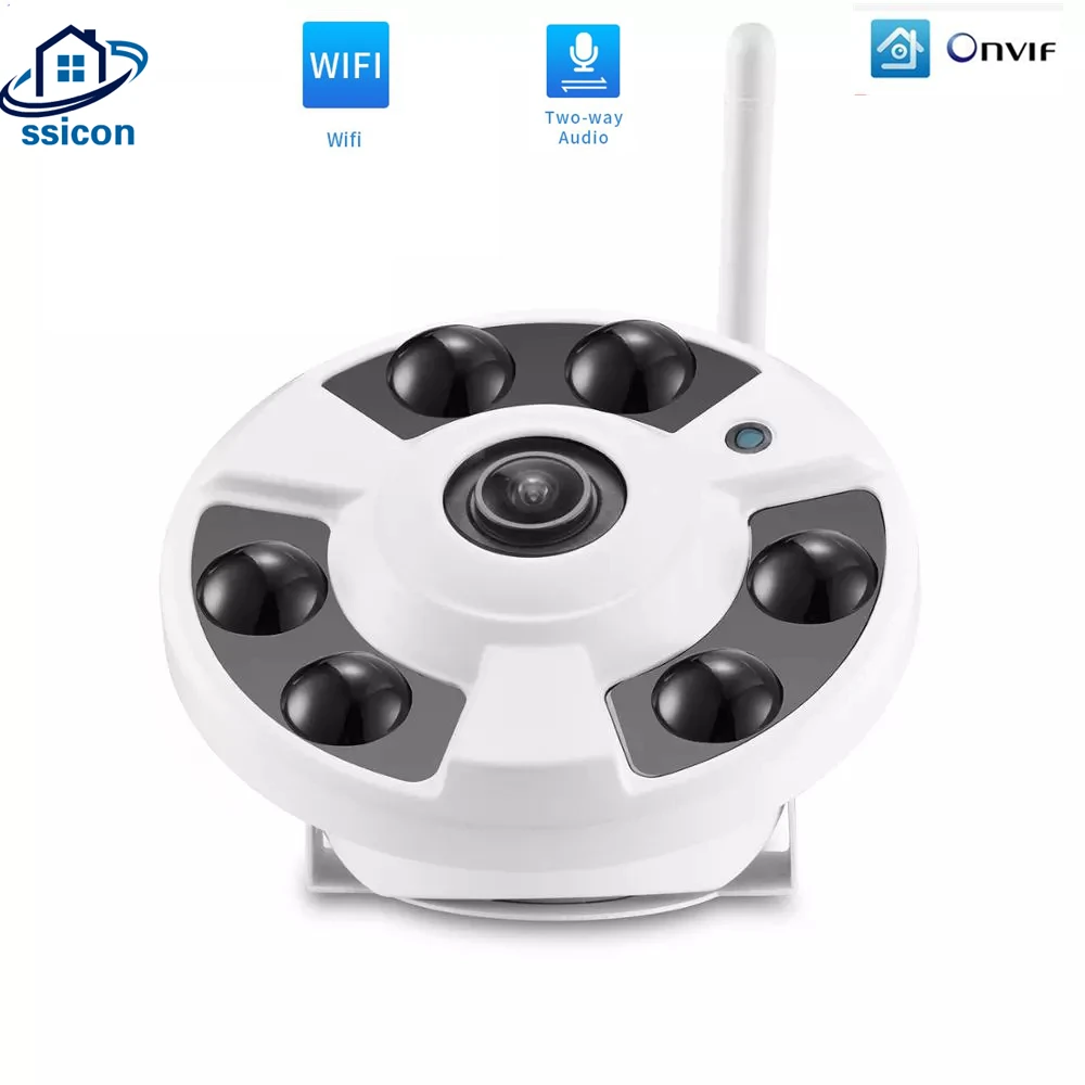 1080P 180 Degree Fisheye WIFI Camera HD CCTV 1.7mm Lens ONVIF ICSee APP Home Security Wireless Audio IP Camera 2MP
1080P 180 Degree Fisheye WIFI Camera HD CCTV 1.7mm Lens ONVIF ICSee APP Home Security Wireless Audio IP Camera 2MP