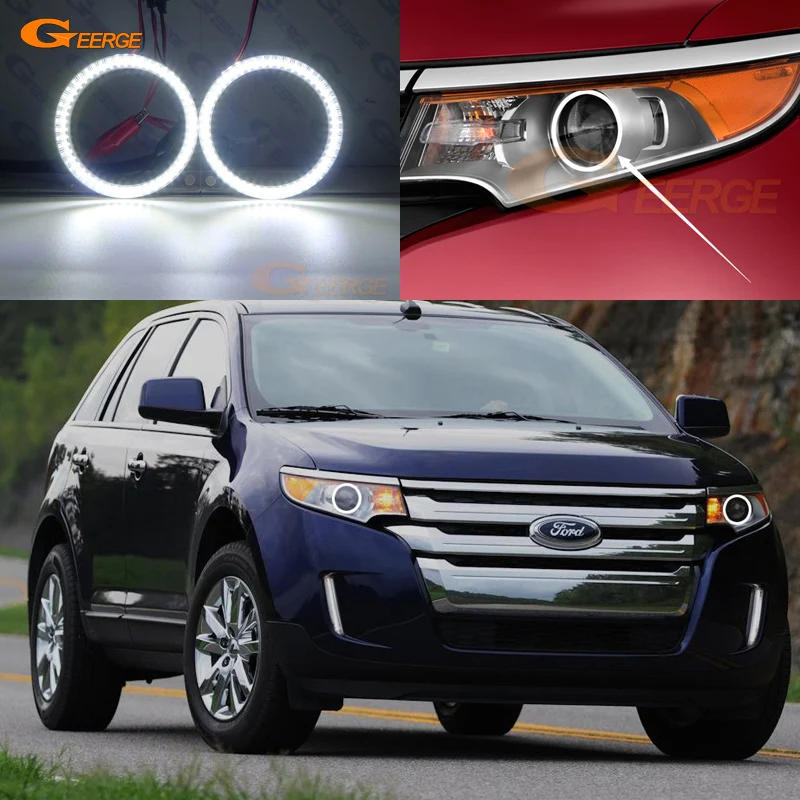 Для Ford Edge 2011 2012 2013 2014 Ультра яркий SMD светодиодный комплект колец ангельские