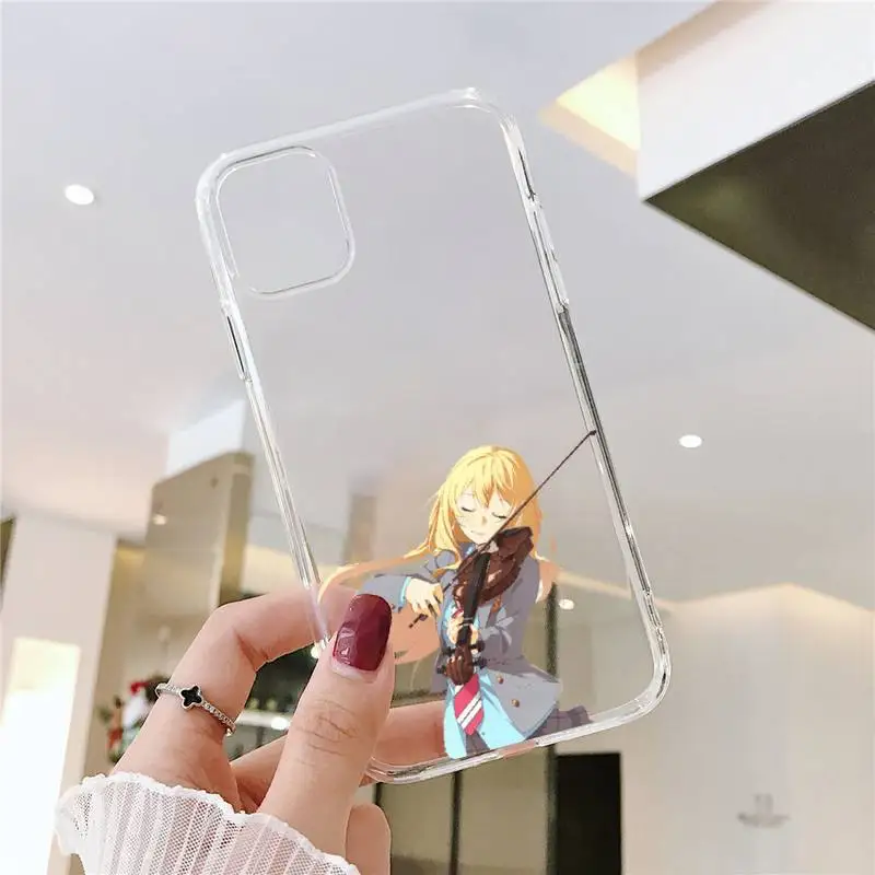 Japan Anime Your Lie in April Phone Case Transparent for iPhone 6 7 8 11 12 s mini pro X XS XR MAX Plus SE cover funda
Japan Anime Your Lie in April Phone Case Transparent for iPhone 6 7 8 11 12 s mini pro X XS XR MAX Plus SE cover funda