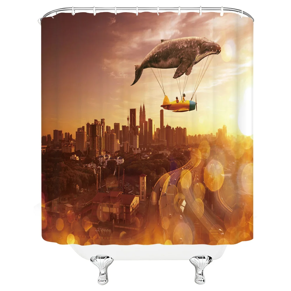 Funny Dolphin landscape Shower Curtains Home Decor Waterproof Bathroom Scenery Ocean Children Bath Curtain 180*180cm 
Funny Dolphin landscape Shower Curtains Home Decor Waterproof Bathroom Scenery Ocean Children Bath Curtain 180*180cm