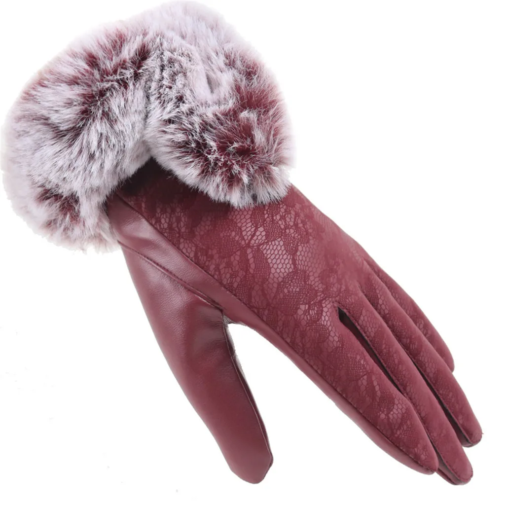 Women's Winter Velvet Lace Gloves Warm Use Mobile Phone Riding Running Gloves Rex Rabbit Fur Gloves Touch Screen Lady new #40
Women's Winter Velvet Lace Gloves Warm Use Mobile Phone Riding Running Gloves Rex Rabbit Fur Gloves Touch Screen Lady new #40