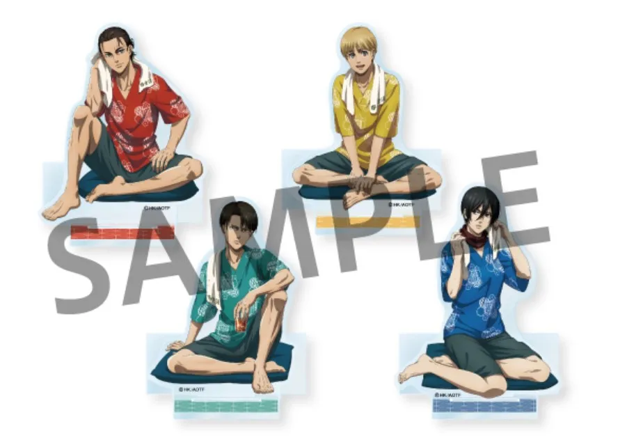 Пластина Erwin Smith Levi Ackerman Mikasa Armin Arlert акриловая модель на подставке из аниме атака