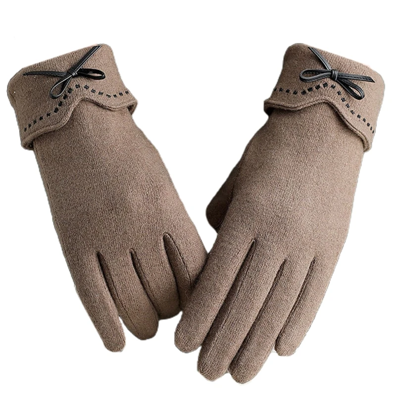 Women Winter Warm Touch Screen Full Finger Gloves Faux Wool Cute Bowknot Plush Lined Outdoor Driving Thermal Mittens
Women Winter Warm Touch Screen Full Finger Gloves Faux Wool Cute Bowknot Plush Lined Outdoor Driving Thermal Mittens