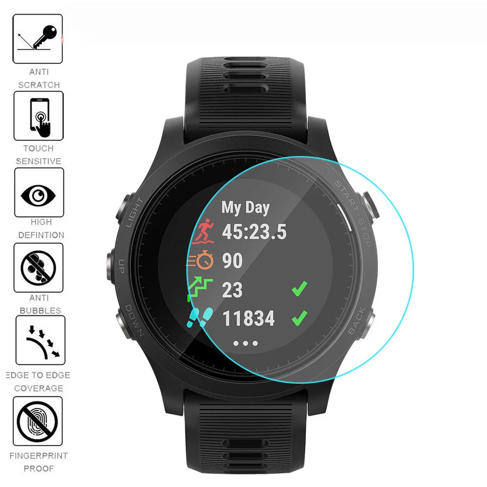 

5/3 упаковка защитная пленка из закаленного стекла для Garmin Forerunner 935 945 245 защитная пленка устойчивая к царапинам аксессуары