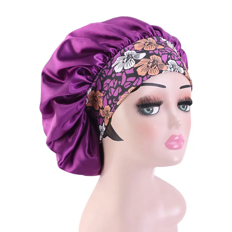 Satin Baotou Hat Caps New Fashion Women Night Sleep Cap Colorful Head Cover Big Bath Spa Bonnet Elastic Hats Hair Accessories
Satin Baotou Hat Caps New Fashion Women Night Sleep Cap Colorful Head Cover Big Bath Spa Bonnet Elastic Hats Hair Accessories