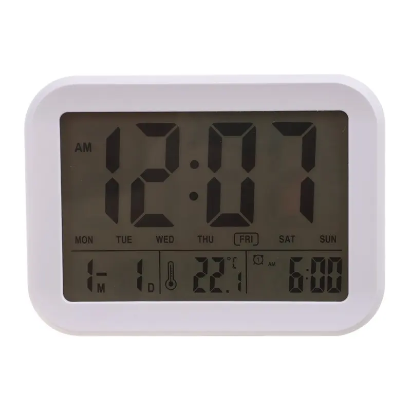 Big deal Digital Alarm Clock Talking with 3 Alarms 7 Sounds Optional Weekday Intelligent Noctilucent & Snooze Funct | Дом и сад