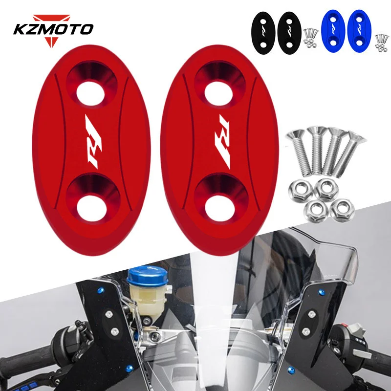 NEW Laser Logo R1 Motorcycle Mirror Hole Cover Windscreen Driven Mirror Eliminators Cap For YAMAHA YZF-R1 YZF R1 2009-2013 2014
NEW Laser Logo R1 Motorcycle Mirror Hole Cover Windscreen Driven Mirror Eliminators Cap For YAMAHA YZF-R1 YZF R1 2009-2013 2014