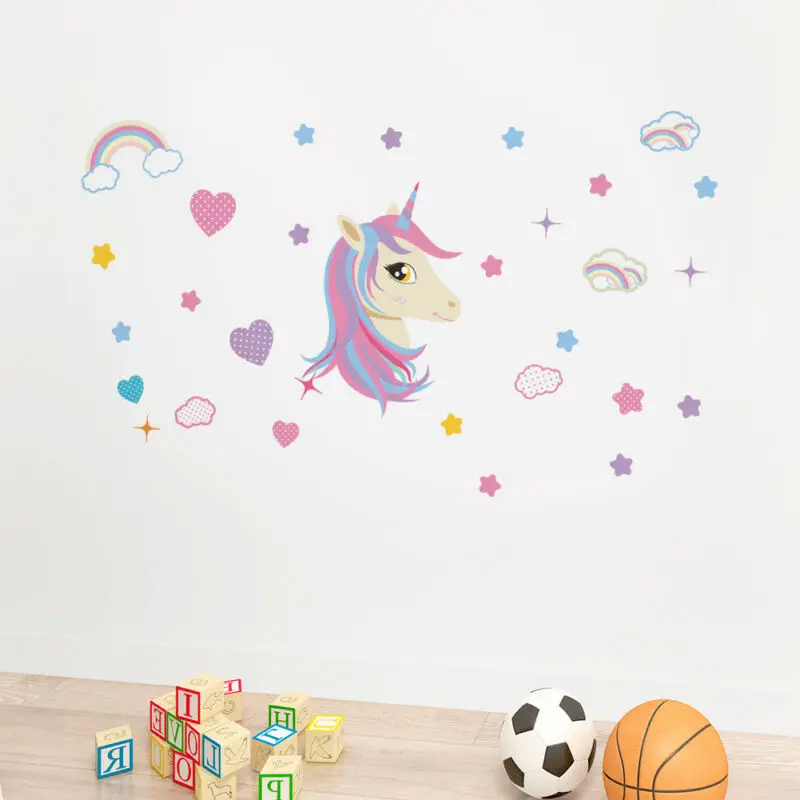 Unicorn Rainbow Cloud Star Heart Wall Decal Wall Sticker Kids Nursery Home Decor Unicorn Stars Rainbow Wall Stickers
Unicorn Rainbow Cloud Star Heart Wall Decal Wall Sticker Kids Nursery Home Decor Unicorn Stars Rainbow Wall Stickers