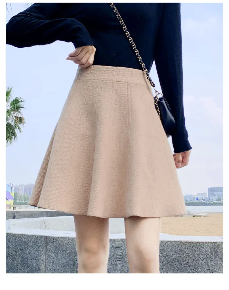 New Women Knitted Skirt Autumn Winter Sexy Solid High Waist Short skirts Umbrella Pleated Skirt Ladies Elastic Mini Skirt
New Women Knitted Skirt Autumn Winter Sexy Solid High Waist Short skirts Umbrella Pleated Skirt Ladies Elastic Mini Skirt