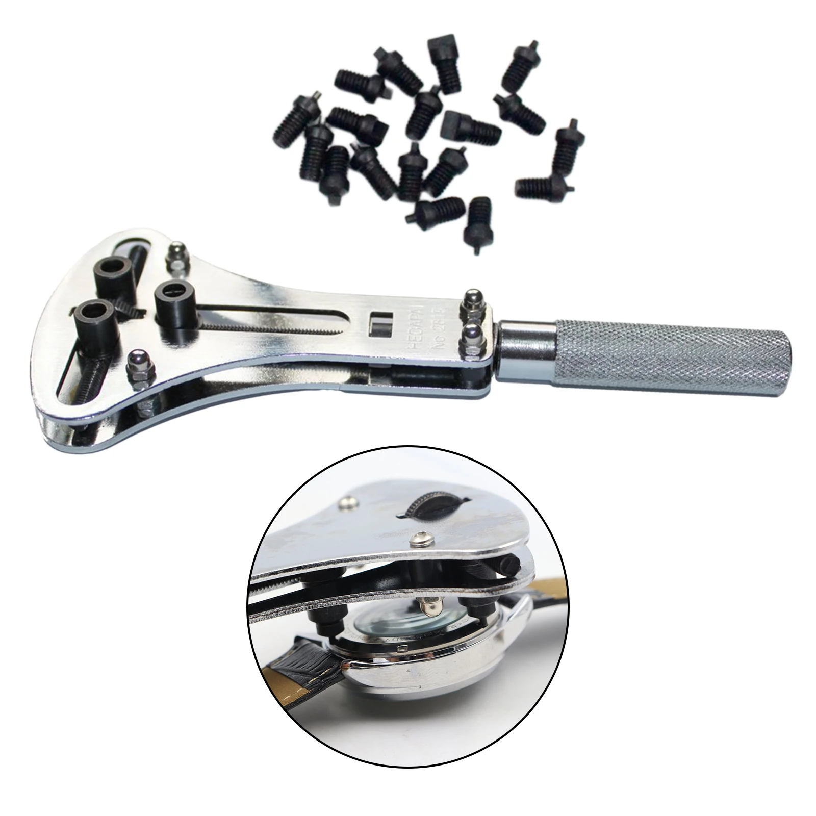 Watch Repair Tools Kit Wrist Watch Case Opener Adjustable Screw Back Remover Wrench Repair Tool Watch Case Opener Wrench
Watch Repair Tools Kit Wrist Watch Case Opener Adjustable Screw Back Remover Wrench Repair Tool Watch Case Opener Wrench
