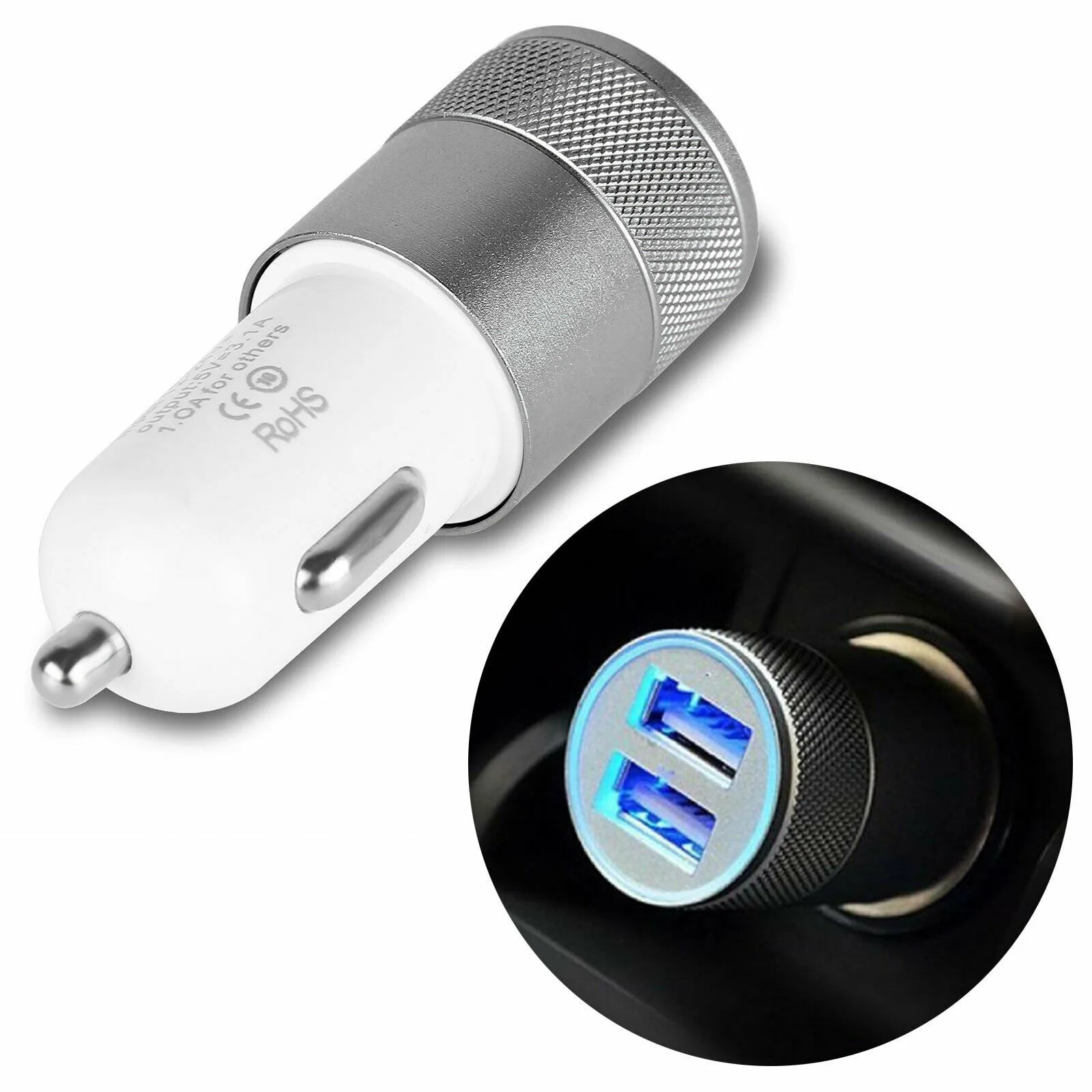 12-24V Car Charger 2 Port 3.1A Adapter Cigar Lighter Dual USB Mobile Phone Car Charger Dual USB Cigarette Lighter Adapter
12-24V Car Charger 2 Port 3.1A Adapter Cigar Lighter Dual USB Mobile Phone Car Charger Dual USB Cigarette Lighter Adapter