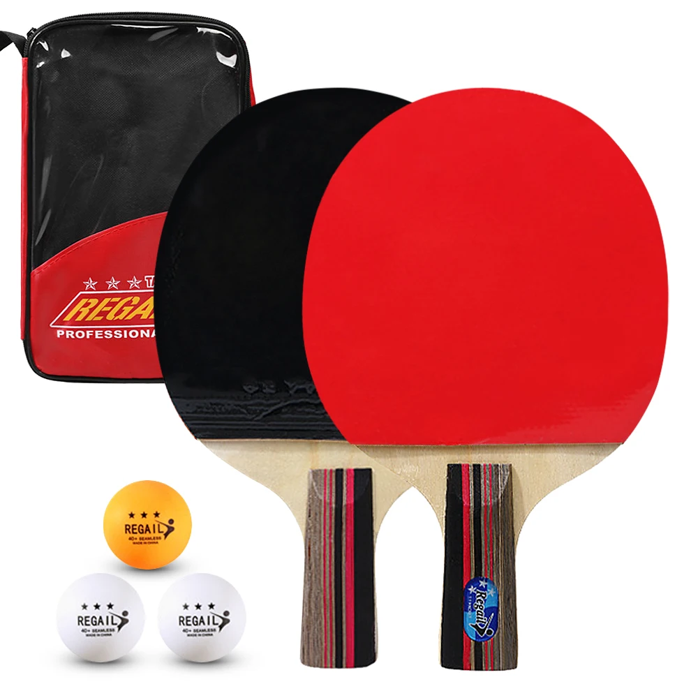 Ping Pong Paddles Table Tennis Rackets 2 Ping Pong Bats Long Short Handle Ping Pong Racket Set Racquet Bundle Kit
Ping Pong Paddles Table Tennis Rackets 2 Ping Pong Bats Long Short Handle Ping Pong Racket Set Racquet Bundle Kit
