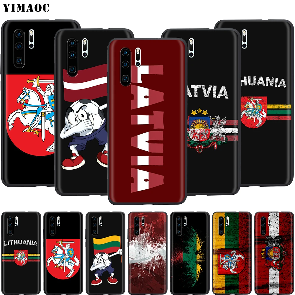 Фото Чехол YIMAOC с латвийским флагом для Huawei Mate 30 20 Honor Y7 7a 7c 8c 8x9 10 Nova 3i 3 Lite Pro Y6 2018 P30 P