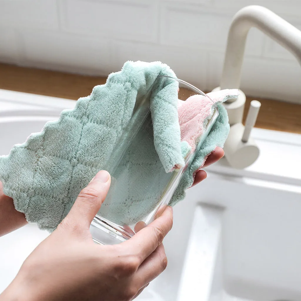 4Pcs Nonstick Oil Coral Velvet Hanging Hand Towels Kitchen Dishclout Super Absorbent Washing Rag Tableware Cleaning Wiping Tools
4Pcs Nonstick Oil Coral Velvet Hanging Hand Towels Kitchen Dishclout Super Absorbent Washing Rag Tableware Cleaning Wiping Tools