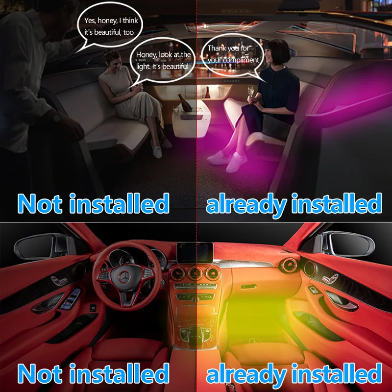 New Led Car Interior Ambient Foot Light Backlight USB Rgb App Remote Music Control Auto Decorative Atmosphere Neon Mood Lamp
New Led Car Interior Ambient Foot Light Backlight USB Rgb App Remote Music Control Auto Decorative Atmosphere Neon Mood Lamp
