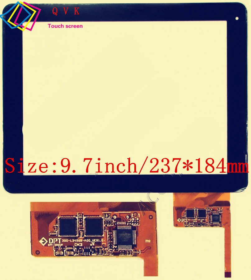 

9.7 Inch for Flytouch H08S ONN M3 HKC S9 Pipo M1 300-L3456B A00_VER1.0 tablet pc capacitive touch screen glass digitizer panel