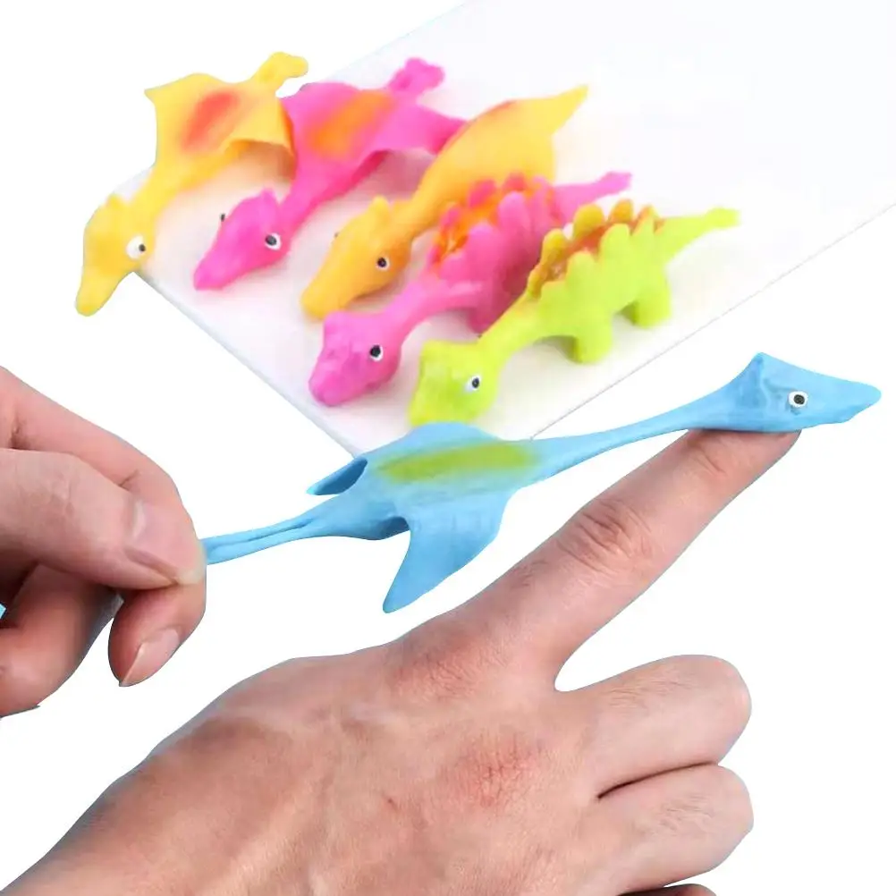 10Pcs Dinosaur Finger Ejection Decompression Toy TPR Dinosaur Flick Flying Finger Slingshot Children Game Toy Gift Random Colors
10Pcs Dinosaur Finger Ejection Decompression Toy TPR Dinosaur Flick Flying Finger Slingshot Children Game Toy Gift Random Colors