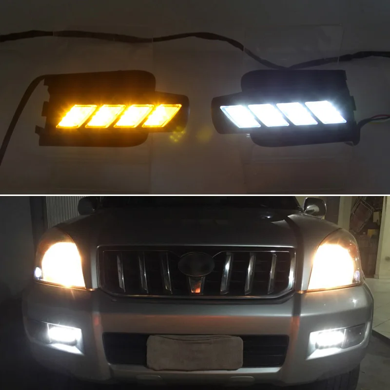Car LED DRL Daylights For Toyota Prado120 FJ120 LC200 2003 2004 2005 2006 2007 2008 2009 Dimming Style Daytime Running Light
Car LED DRL Daylights For Toyota Prado120 FJ120 LC200 2003 2004 2005 2006 2007 2008 2009 Dimming Style Daytime Running Light
