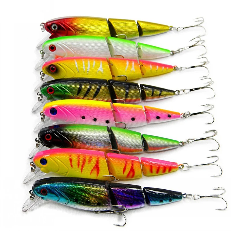 8 PCS Fake Fish Lure 3 Sections Wobbler Baits with Bell Hard Fishing Supplies for Bass Trout Salmon Gifts for Fishers jlrr
8 PCS Fake Fish Lure 3 Sections Wobbler Baits with Bell Hard Fishing Supplies for Bass Trout Salmon Gifts for Fishers jlrr