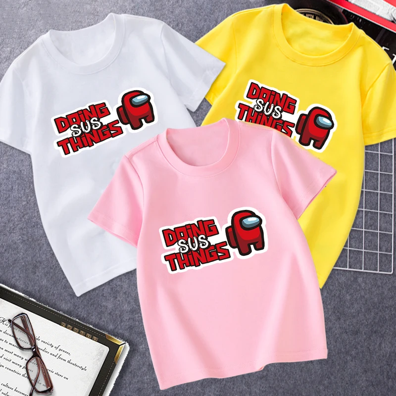 Summer clothes children's clothes t-shirts between us game themed t-shirts fun clothes toddler boys girls t-shirts loose fit
Summer clothes children's clothes t-shirts between us game themed t-shirts fun clothes toddler boys girls t-shirts loose fit