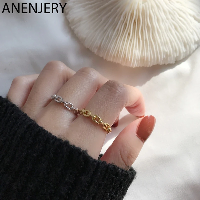 GOLDRIA 925 Sterling Silver Chain Rings For Women Simplicity Thin Open Rings Dropshipping Wholesale
GOLDRIA 925 Sterling Silver Chain Rings For Women Simplicity Thin Open Rings Dropshipping Wholesale