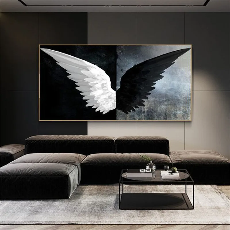 Black And White Angel Wings Canvas Art Posters And Prints Modern Wings Canvas Paintings On the Wall Art Pictures Home Decoration
Black And White Angel Wings Canvas Art Posters And Prints Modern Wings Canvas Paintings On the Wall Art Pictures Home Decoration