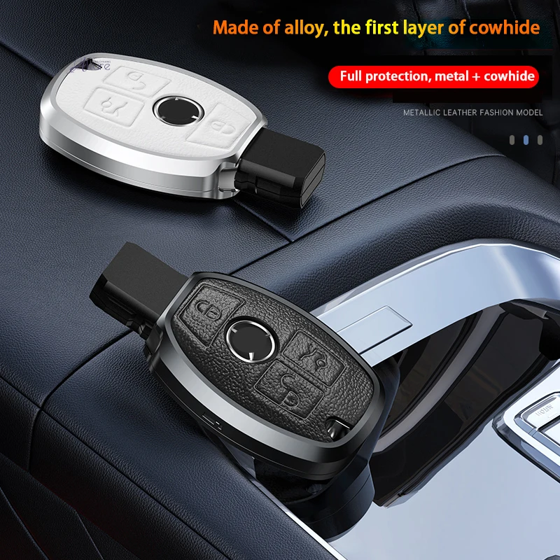 Alloy Leather Car Remote Key Case Cover Fob For Mercedes Benz CLA GLC GLA GLK W203 W210 W211 W204 W176 A B C R Class AMG
Alloy Leather Car Remote Key Case Cover Fob For Mercedes Benz CLA GLC GLA GLK W203 W210 W211 W204 W176 A B C R Class AMG