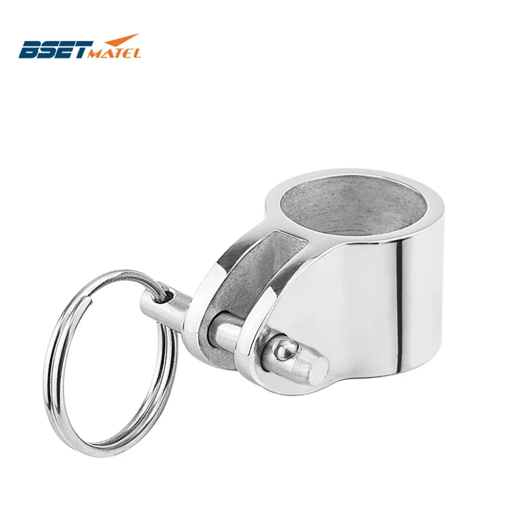 

Stainless Steel 316 Jaw Slide Clamp with Quick Release Pin 1 inch 25mm Bimini Top Hinged Slide Fitting Hardware Marine Boat