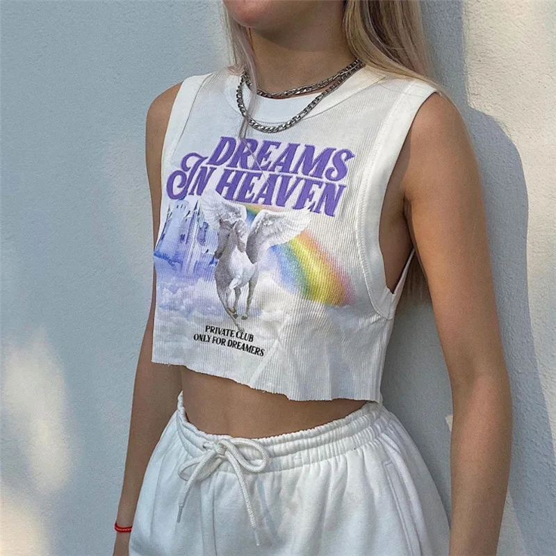 Top women Dreams fairy grunge harajuku T-Shirts vintage Crop Top Sexy Tee Tops Y2K Female clothing Aesthetic Women's blouse
Top women Dreams fairy grunge harajuku T-Shirts vintage Crop Top Sexy Tee Tops Y2K Female clothing Aesthetic Women's blouse