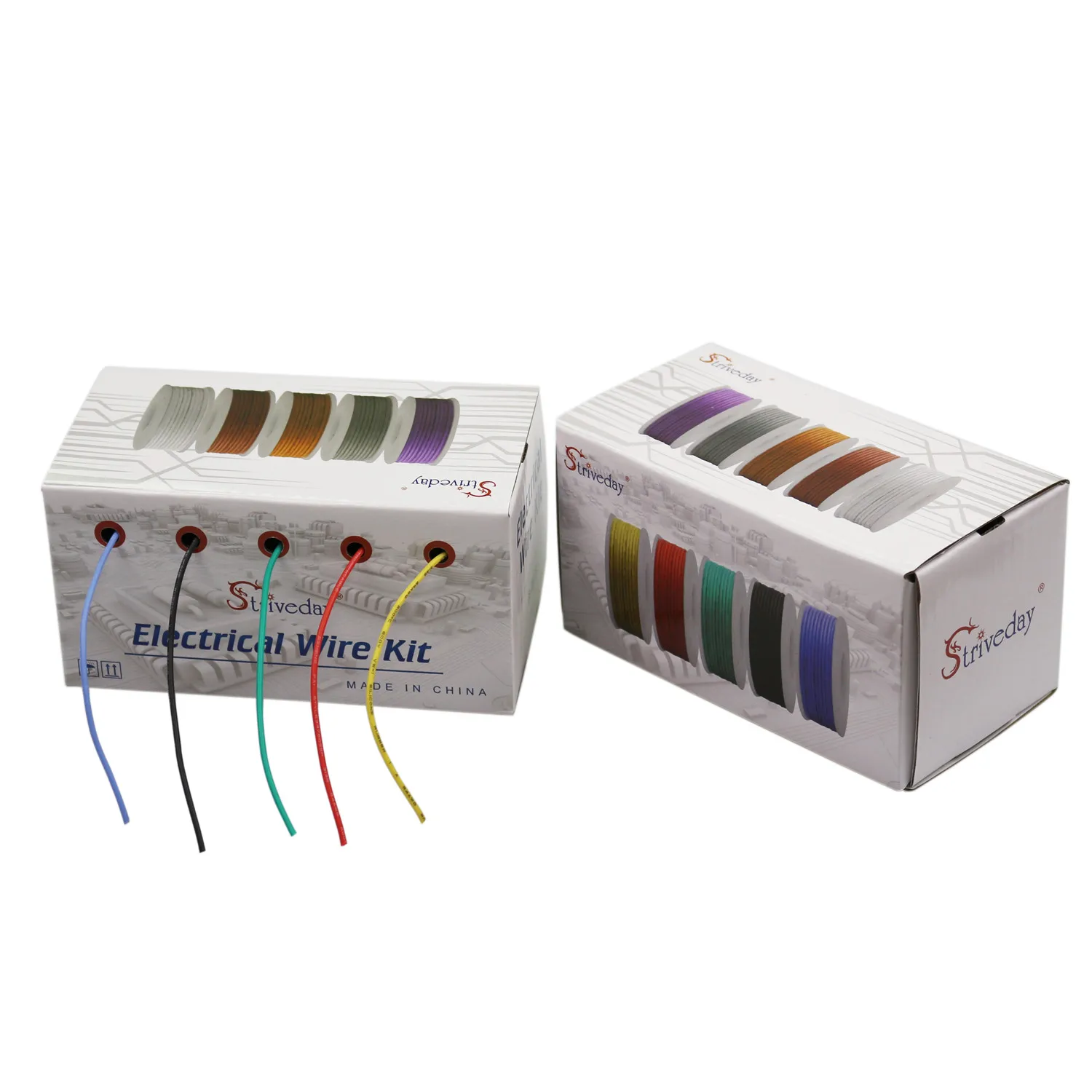30AWG 50m Flexible Silicoone Wire Cable 5 color Mix box 1 package Electrical Wire Tinned copper DIY
30AWG 50m Flexible Silicoone Wire Cable 5 color Mix box 1 package Electrical Wire Tinned copper DIY