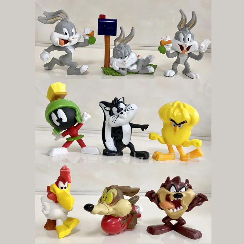 Фигурки героев мультфильма Looney Tunes аниме игрушки модель для детей рождественские