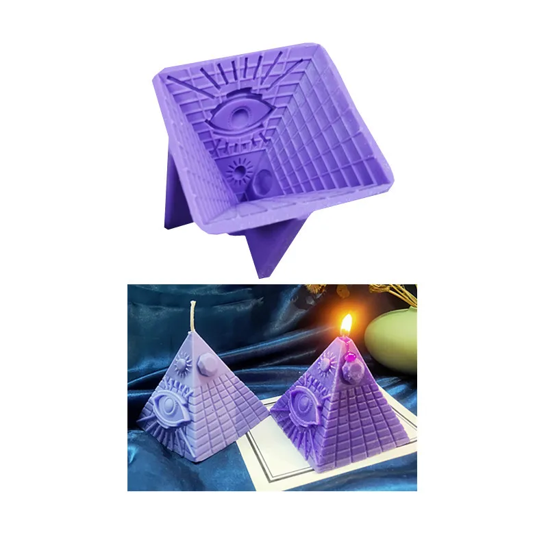 Pyramid gypsum aromatherapy decoration silicone mold Chocolate Candy Cake Mousse Tool Candle resin craft mould
Pyramid gypsum aromatherapy decoration silicone mold Chocolate Candy Cake Mousse Tool Candle resin craft mould