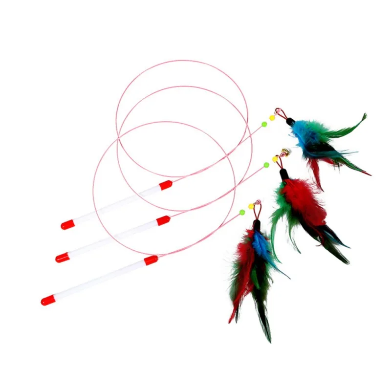 3 Pcs Cat Interactive Sticks Pet Toy Feather Wand Colorful Teaser Toy For Kitten Cat Exercise Playing Toys Cats Supplies
3 Pcs Cat Interactive Sticks Pet Toy Feather Wand Colorful Teaser Toy For Kitten Cat Exercise Playing Toys Cats Supplies
