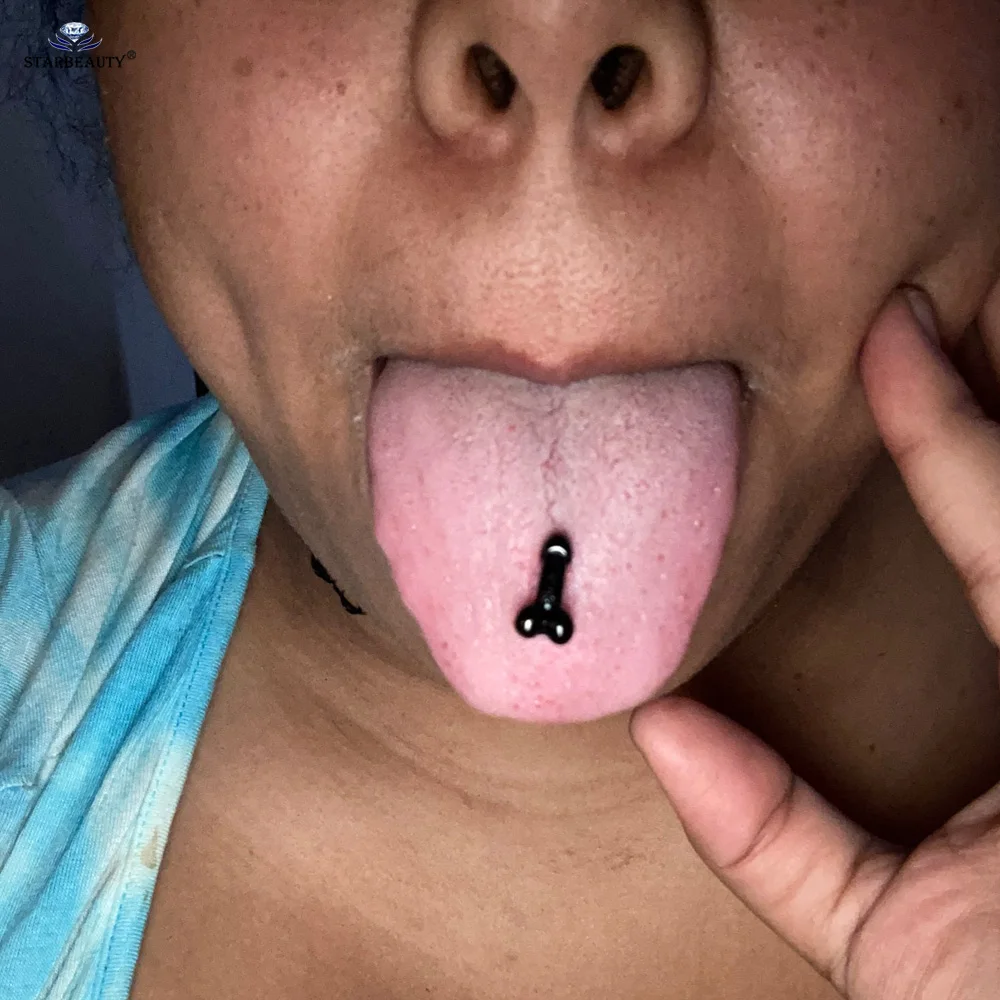Sexy Genital Spider Moon KISS Rose Tongue Piercing Heart Balls Surgical Stainless Steel Tongue Rings Daisy Tounge Rings Jewelry
Sexy Genital Spider Moon KISS Rose Tongue Piercing Heart Balls Surgical Stainless Steel Tongue Rings Daisy Tounge Rings Jewelry