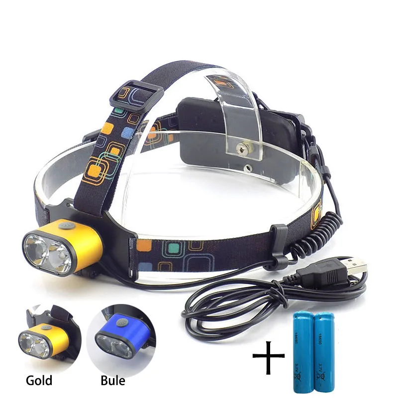 powerful Dual T6 LED Headlamp USB Head Torch Lamp Light Flashlight Camping Headlight White lights Rechargeable Lanterna 18650R1
powerful Dual T6 LED Headlamp USB Head Torch Lamp Light Flashlight Camping Headlight White lights Rechargeable Lanterna 18650R1