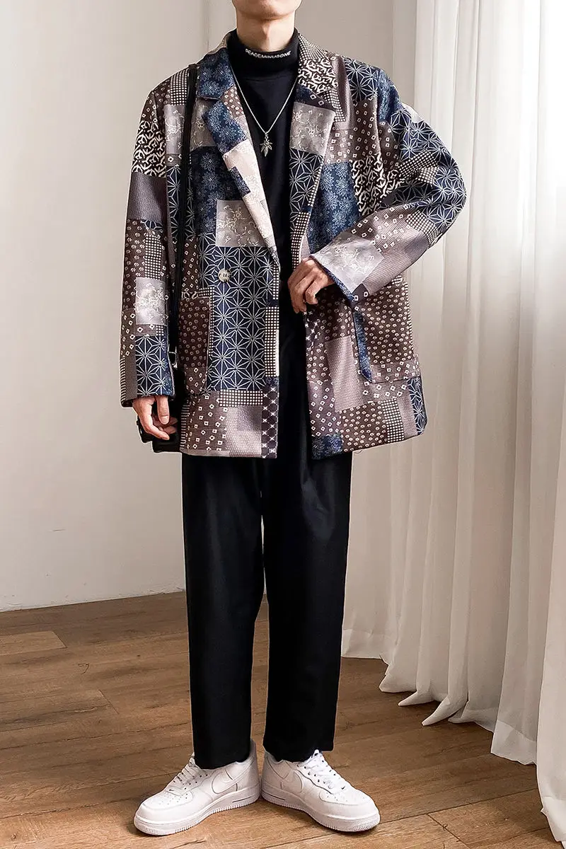Men's suits for spring and winter 2021 new temperament design and large size printing suit loose casual young men's clothing
Men's suits for spring and winter 2021 new temperament design and large size printing suit loose casual young men's clothing