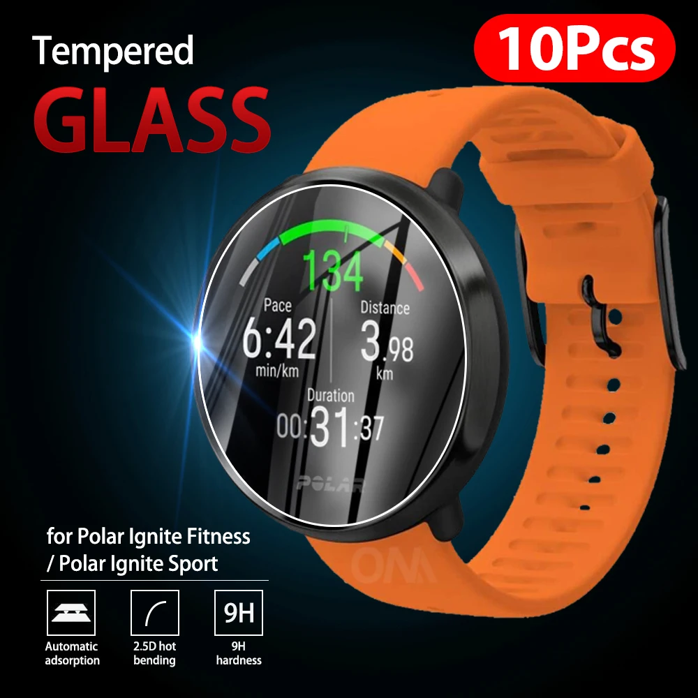10 шт. 9H Премиум Закаленное стекло для Polar Ignite фитнес Смарт часы POLAR спорт защитная