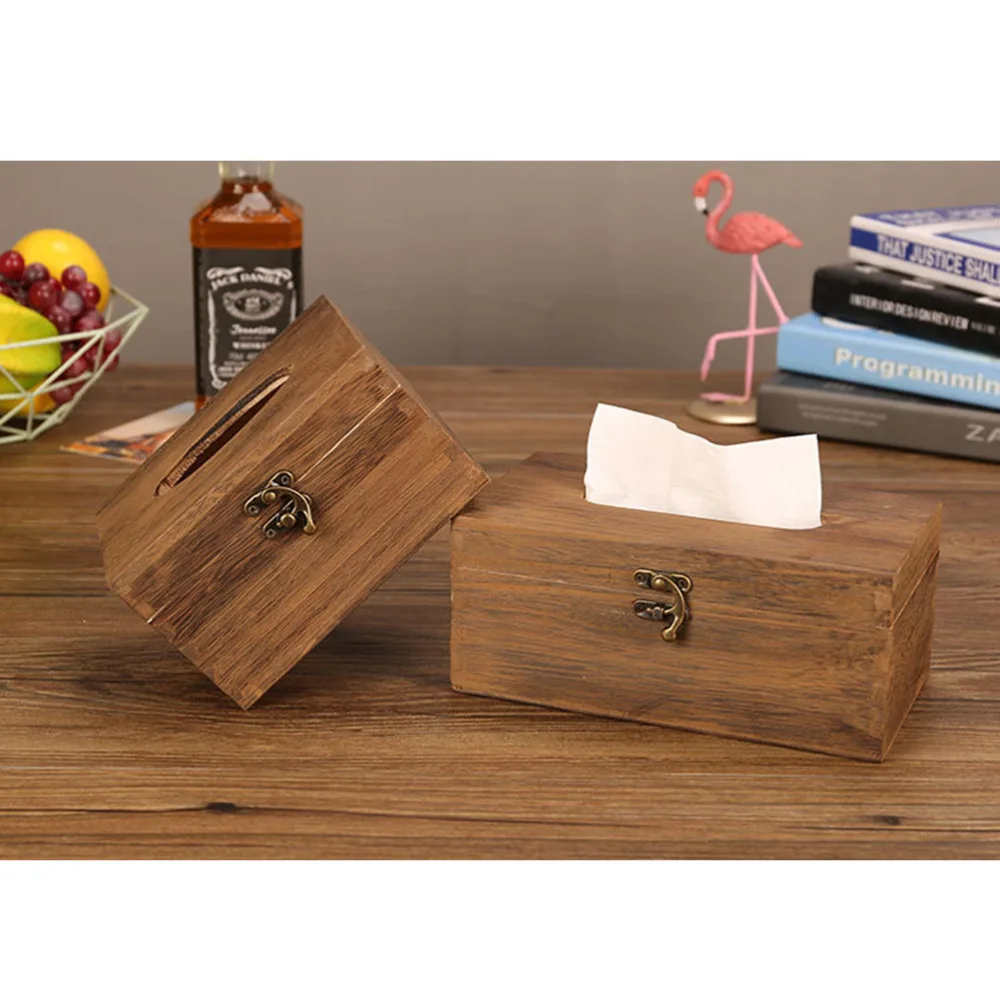 1PC Vintage Wooden Tissue Box Simple Napkin Storage Container Useful Paper Towel Organizer for Home Bar Office (Short Style)
1PC Vintage Wooden Tissue Box Simple Napkin Storage Container Useful Paper Towel Organizer for Home Bar Office (Short Style)