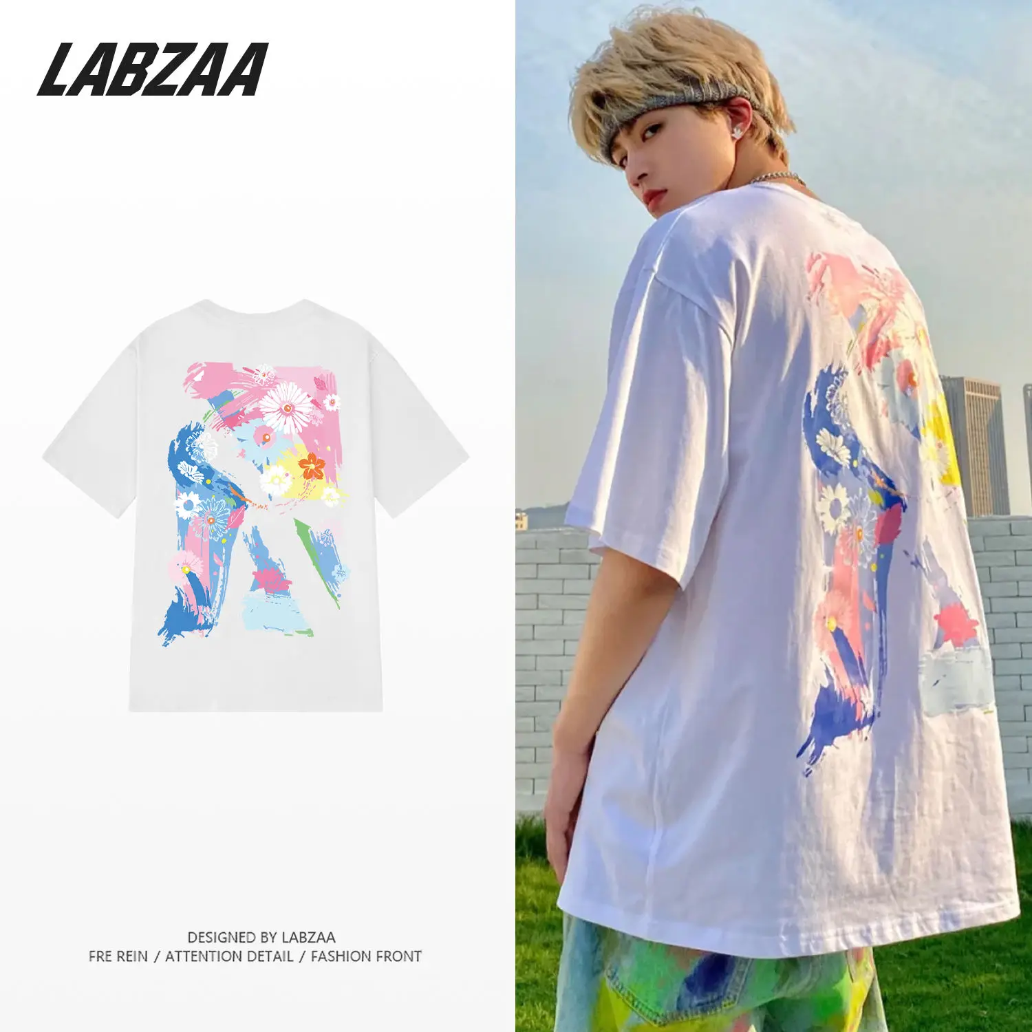 100% heavy weight cotton anti-war flower graffiti short sleeve T-shirt summer 2021 new men and women lovers printed short sleeve
100% heavy weight cotton anti-war flower graffiti short sleeve T-shirt summer 2021 new men and women lovers printed short sleeve