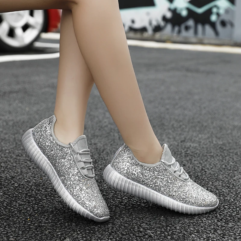 2020 Women Gold shoes Casual Shoes Fashion Sequins Leather Comfortable Sneakers Outdoor Falt Shoes Gold Silver Large Size 41
2020 Women Gold shoes Casual Shoes Fashion Sequins Leather Comfortable Sneakers Outdoor Falt Shoes Gold Silver Large Size 41